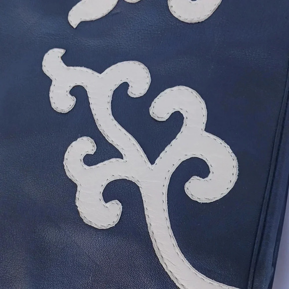 Khandoma Black and white Leather tote bag ** - Picture 2 of 4